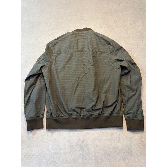 American Rag Men’s Size Large Charcoal Gray Striped Windbreaker Jacket - Picture 9 of 9